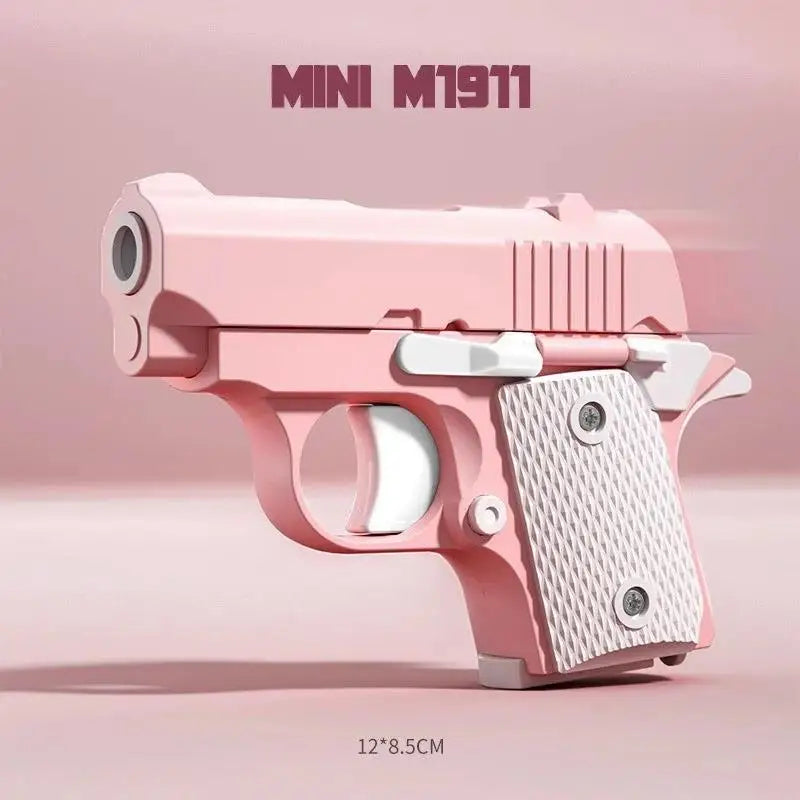 3D Printed Gravity Mini Fidget Pistol Toy | Novelty Gift Novelty Fidget Toy P3 Pink