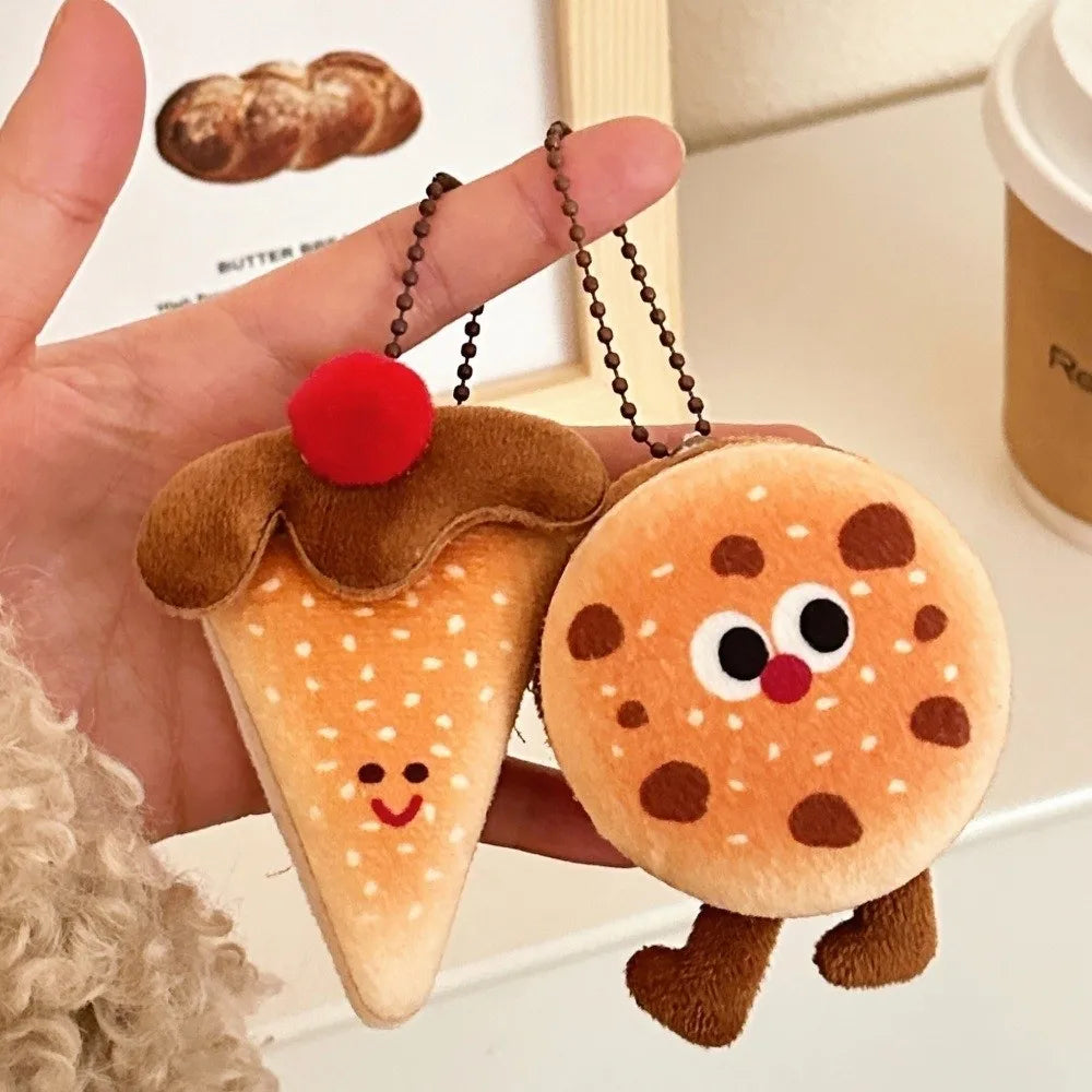 Kawaii Food Plush Keychain | Cute Cartoon Bread Doll Charm Plush Keychain Charm P3