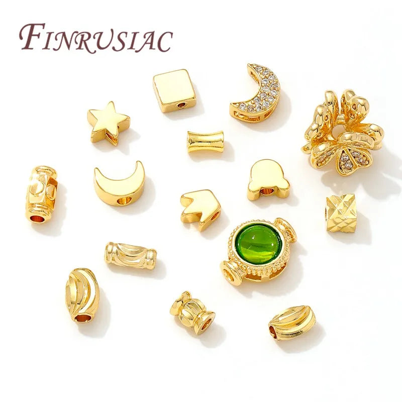 18K Gold Plated Spacer Beads – DIY Bracelet Jewelry Findings Jewelry Spacer Beads P3