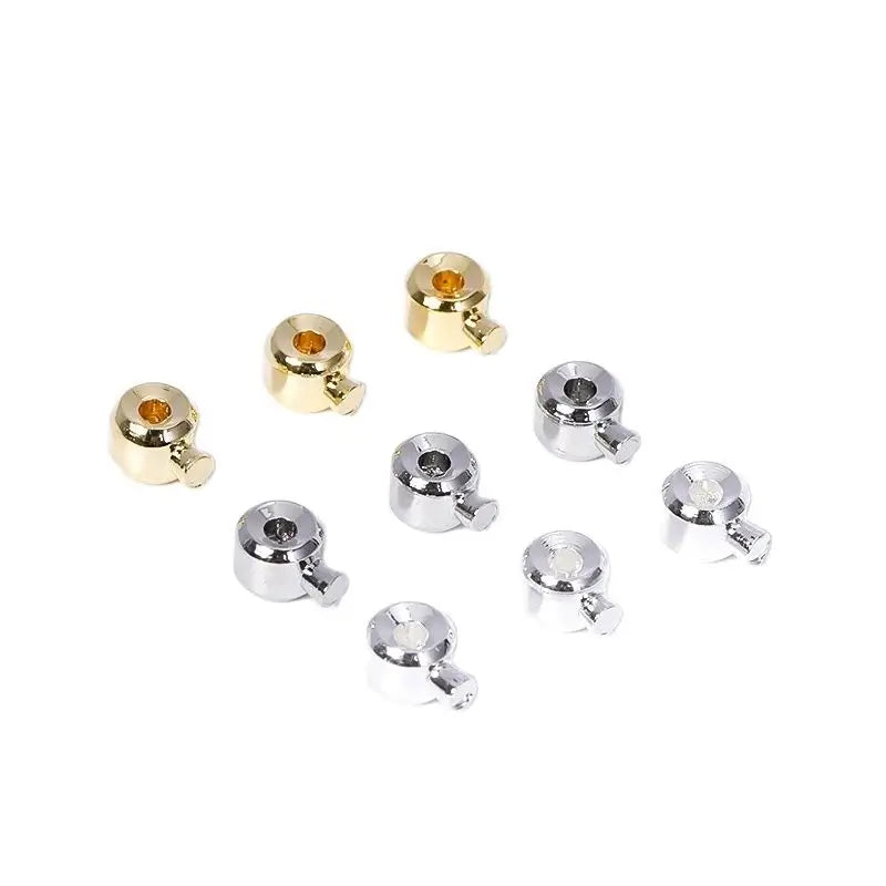 18K Gold Plated Brass Crimp End Beads for Memory Wire | Wholesale Jewelry Findings P3
