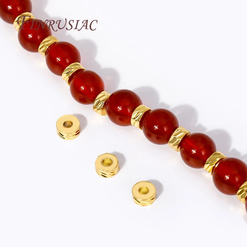 4mm 18K Gold Plated Brass Roundel Spacer Beads – DIY Jewelry Jewelry Spacer Beads P3