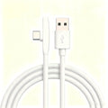100W USB-C 90° Elbow Fast Charging Cable – 6A PD Game Cable USB-C Charging Cable P3 WH 1m