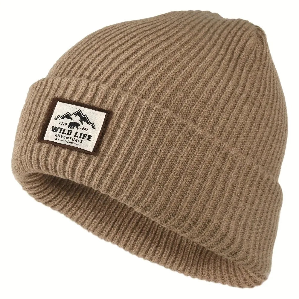 Fleece Knit Beanie Hat – Windproof Ear Cover Winter Cap Unisex Winter Beanie Hat P3