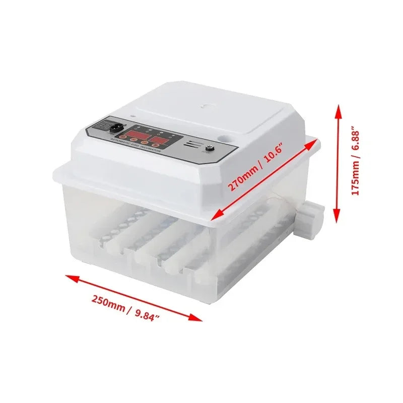 16-Egg Auto Turner Incubator – Temp & Humidity Control Egg Incubator P3 16 Eggs EU 220V