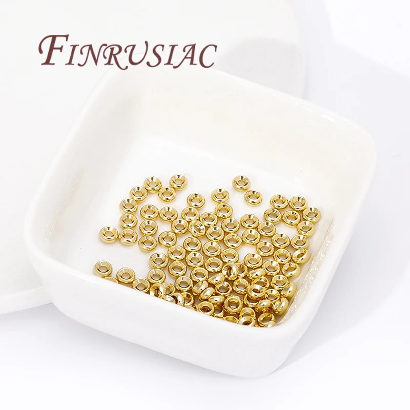 18K Gold Plated Spacer Beads 4mm–8mm | DIY Jewelry Making Jewelry Spacer Beads P3