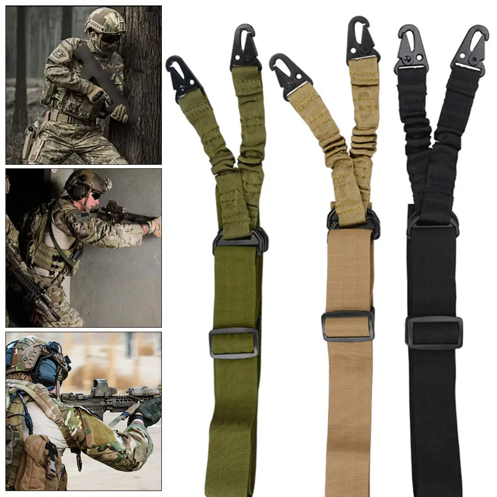 3-Point Tactical Gun Sling – Adjustable Airsoft Rifle Strap Tactical Gun Sling P3