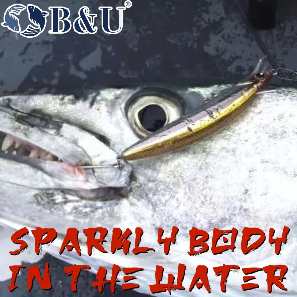 B&U 90mm Sinking Minnow Lure – Saltwater & Freshwater Sinking Minnow Lure P3