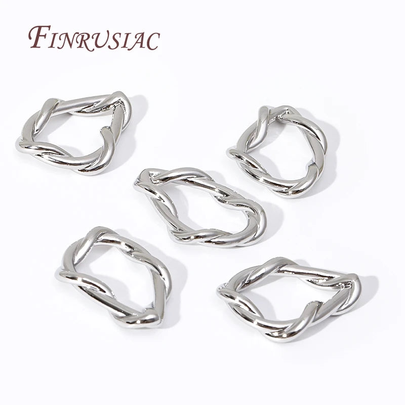 18K Gold Twisted Ring Connectors – DIY Jewelry Findings Jewelry Findings P3