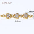 18K Gold Plated Rhombus CZ Connector Links | DIY Jewelry Findings Jewelry Connector Findings P3 18K Real Gold Plated 2 pieces