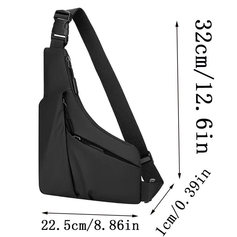 Men's Triangle Sling Bag – Large Capacity Crossbody Chest Pack Crossbody Sling Bag P3