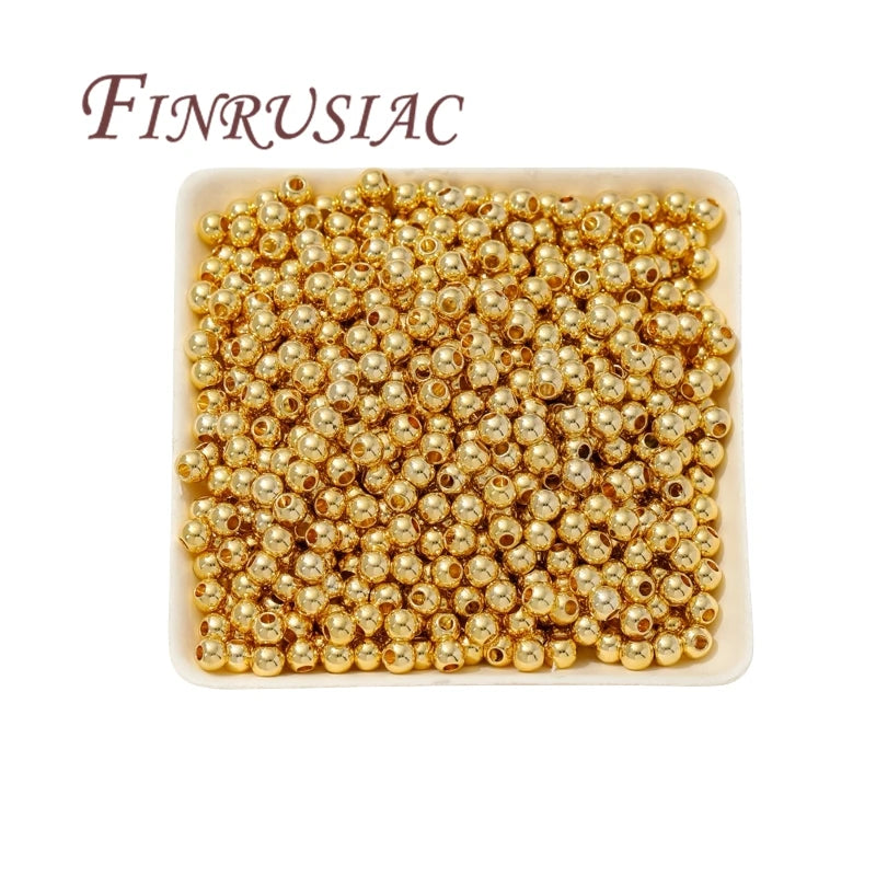 18K Gold Plated Spacer Beads 2mm–4mm | DIY Jewelry Making Jewelry Spacer Beads P3