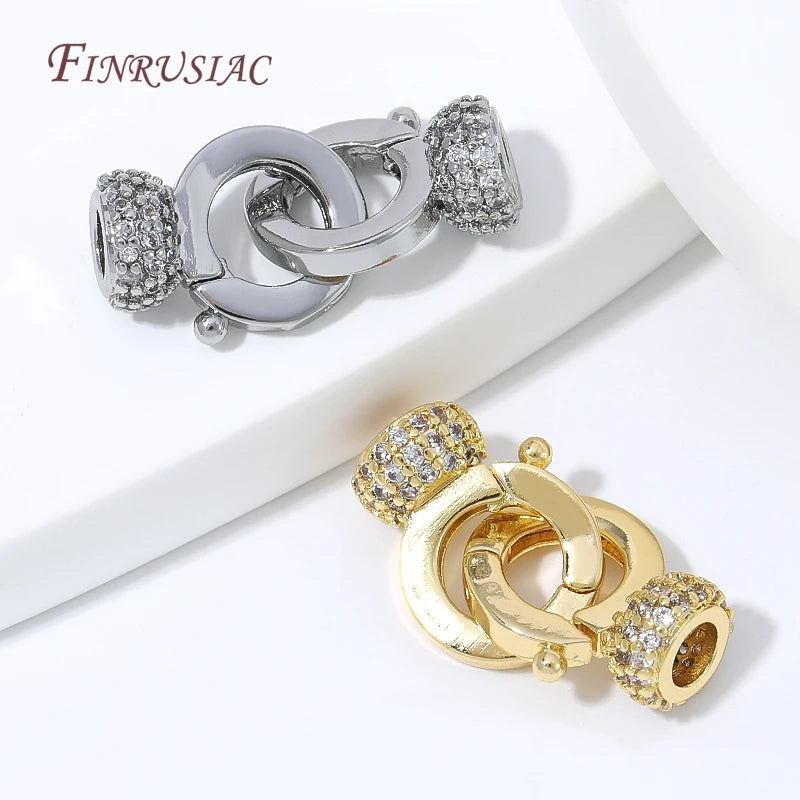 18K Gold Plated Pave CZ Clasp Connector | DIY Jewelry Findings Jewelry Clasp Connector P3