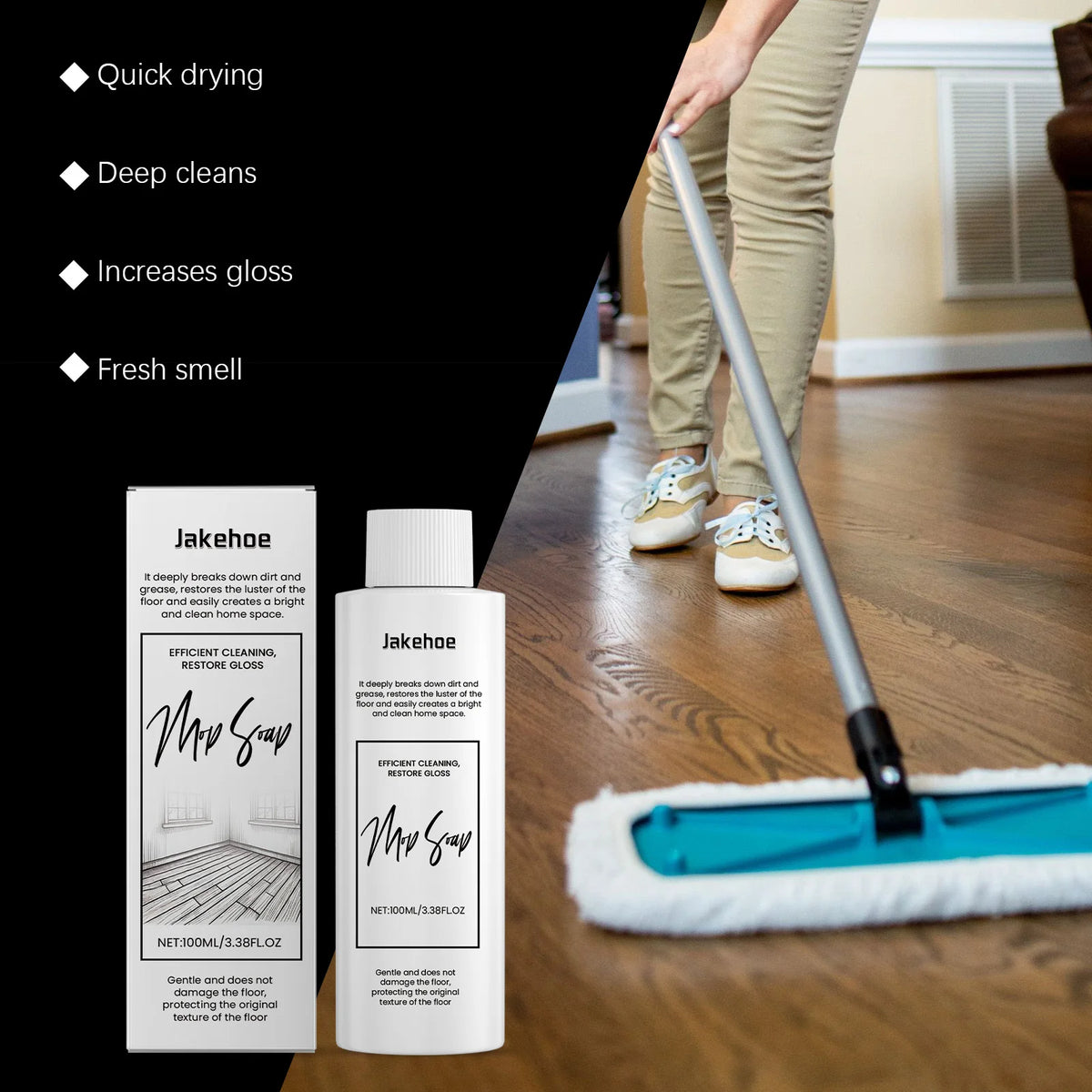 JAKEHOE Floor Cleaner – Tile & Hardwood Mop Soap 100ml Floor Cleaner P3