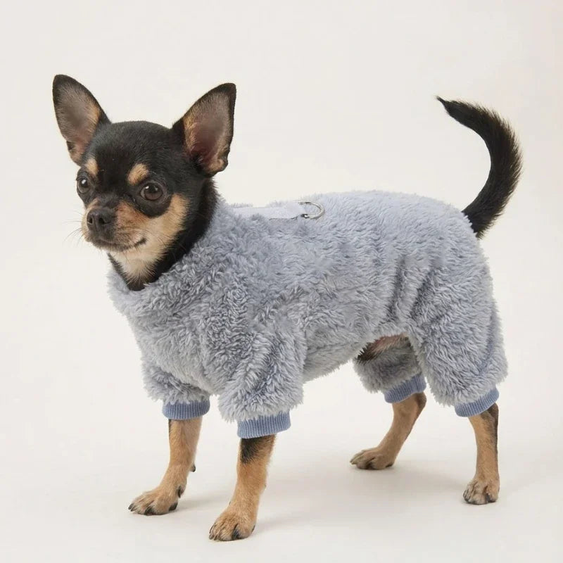 Winter Fleece Dog Jumpsuit Pajamas – Small & Medium Dogs Dog Jumpsuit Pajamas P3