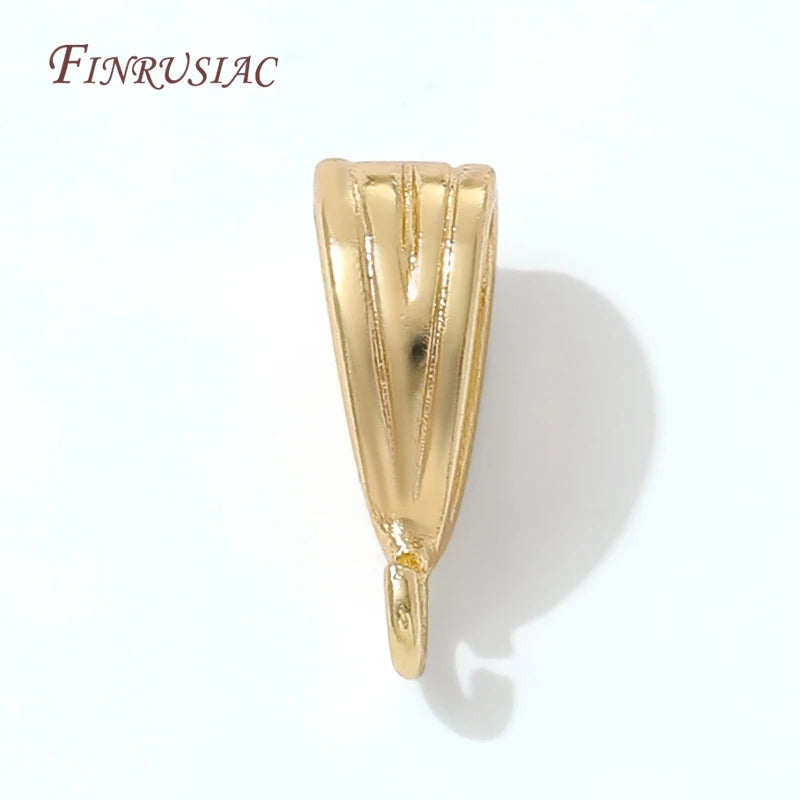 18K Gold Plated Bail Connectors for Jewelry Making – 5/10 Pcs Jewelry Bail Connector P3
