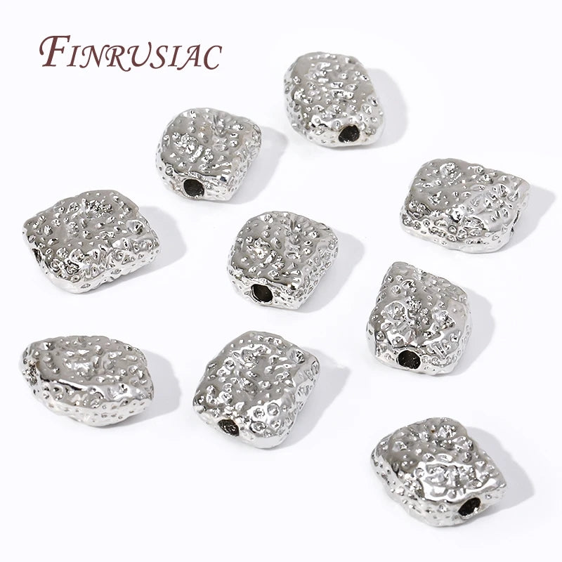 18K Gold Plated Irregular Spacer Beads – DIY Jewelry Findings Jewelry Spacer Beads P3
