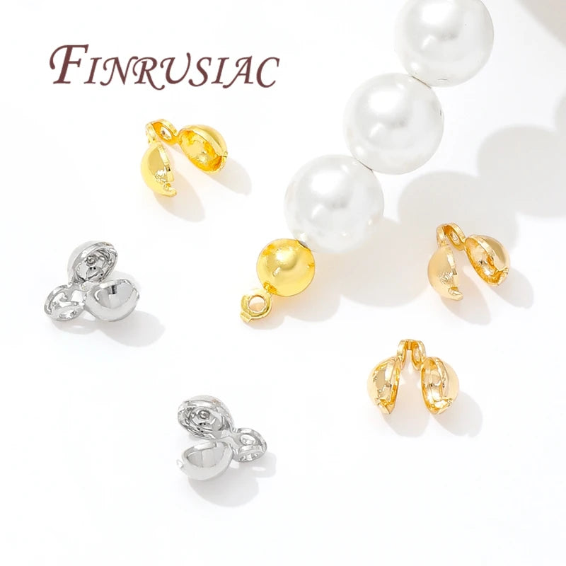 18K Gold Plated Crimp Beads & Cover Findings – DIY Jewelry Jewelry Findings P3