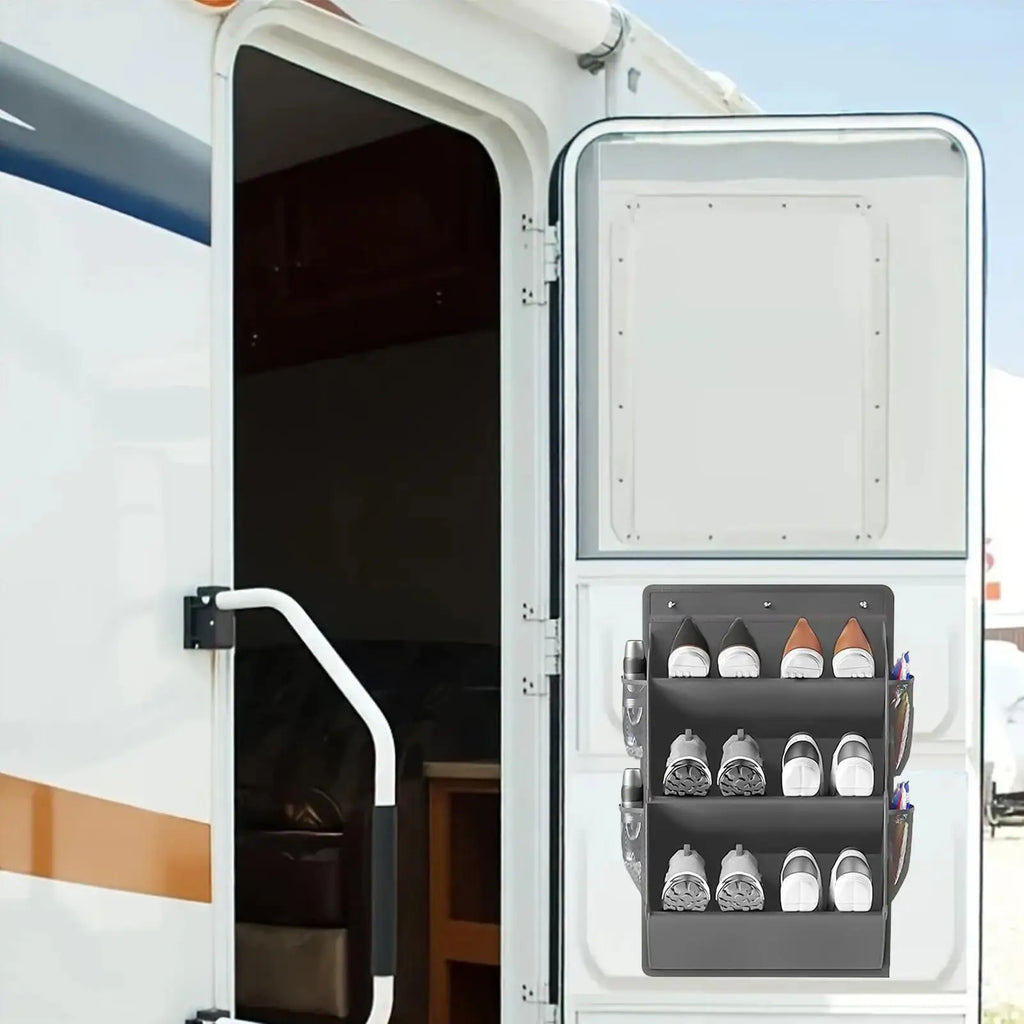 RV 3-Tier Shoe Organizer Bag | Door & Wall Shoe Rack