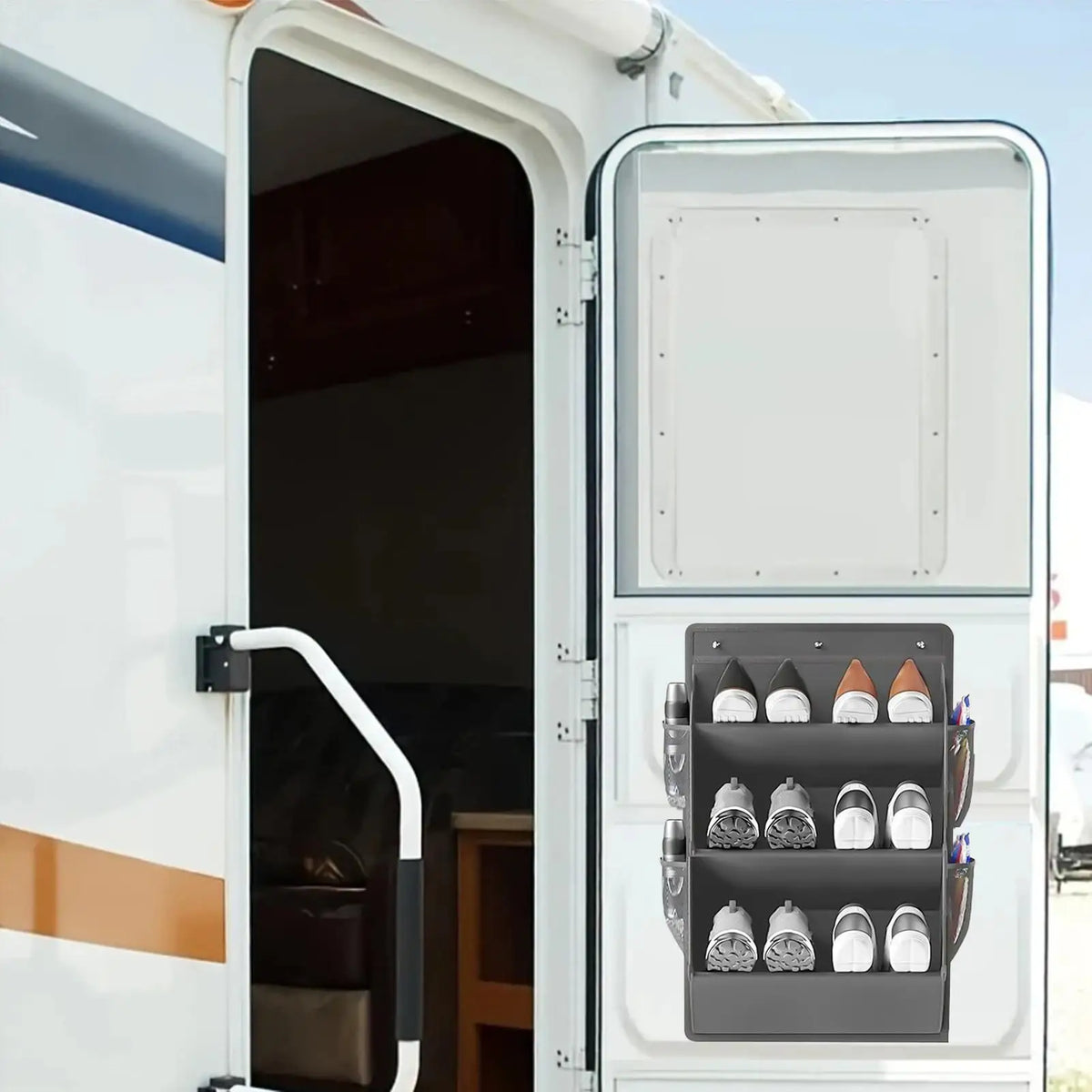 RV 3-Tier Shoe Organizer Bag | Door & Wall Shoe Rack