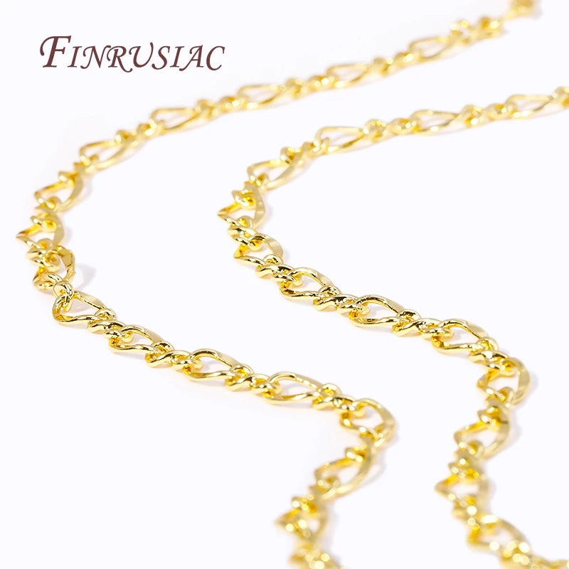 18K Gold Plated Brass Chains Bulk – DIY Jewelry Findings Jewelry Chain Findings P3