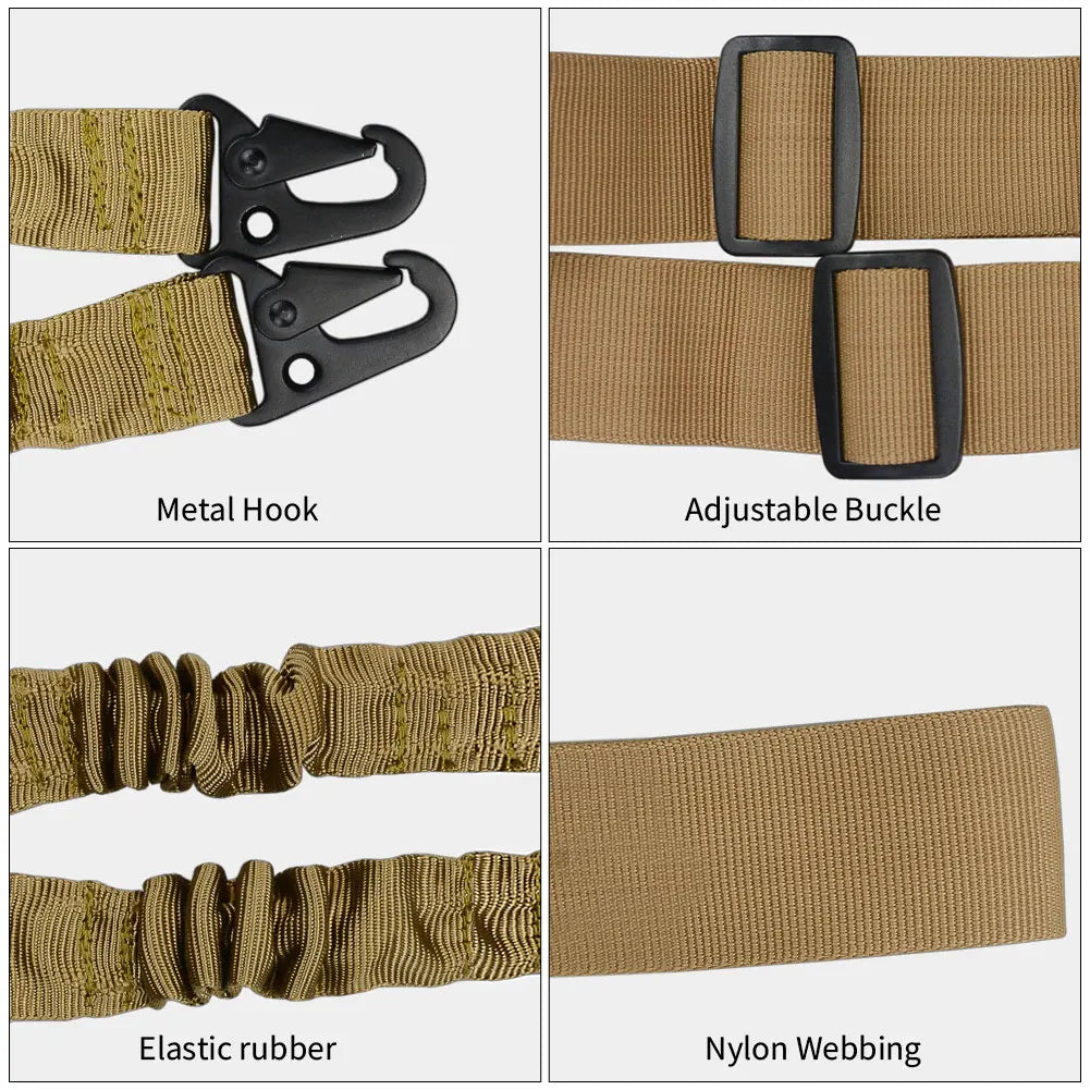 3-Point Tactical Gun Sling – Adjustable Airsoft Rifle Strap Tactical Gun Sling P3
