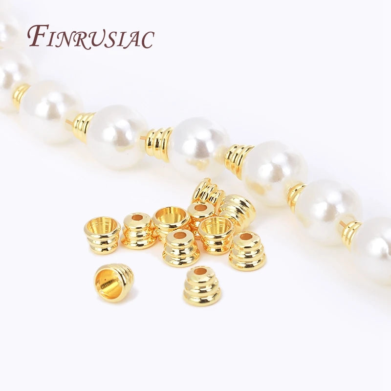 18K Gold Plated Brass Bead Caps Cone | DIY Tassel Jewelry Findings Jewelry Making Findings P3