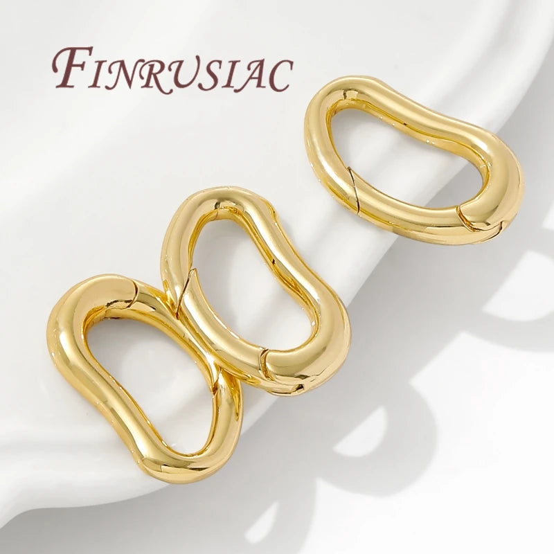 18K Gold Plated Spring Ring Clasps – Necklace & Bracelet Jewelry Clasps P3