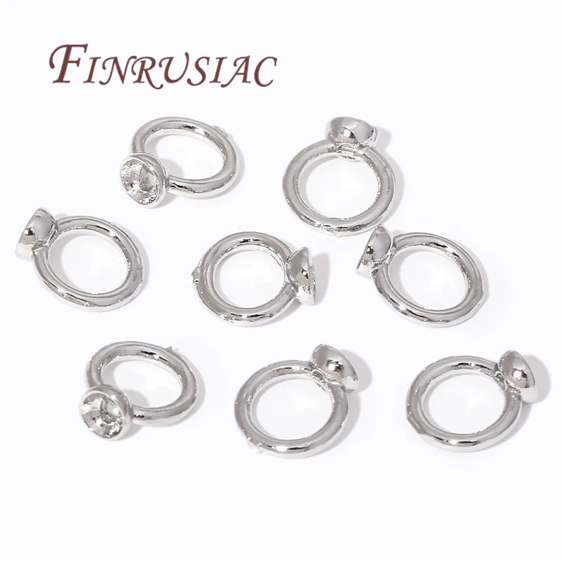 7.5mm 18K Gold Plated Brass End Cap | DIY Jewelry Connector Jewelry Finding P3