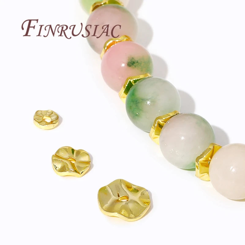 Gold Plated Wavy Spacer Beads – DIY Jewelry Making Findings Jewelry Making Beads P3