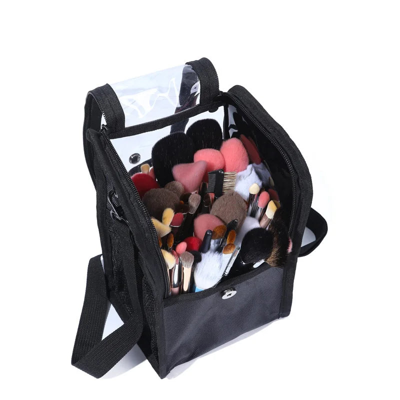 Stand-Up Makeup Brush Organizer Bag with Strap | Artist Case Makeup Brush Organizer P3
