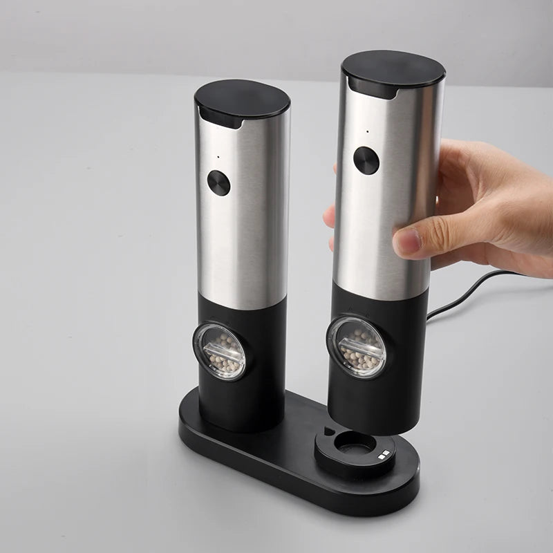 CLITON Electric Salt & Pepper Grinder Set – Adjustable Coarseness Electric Spice Grinder P3
