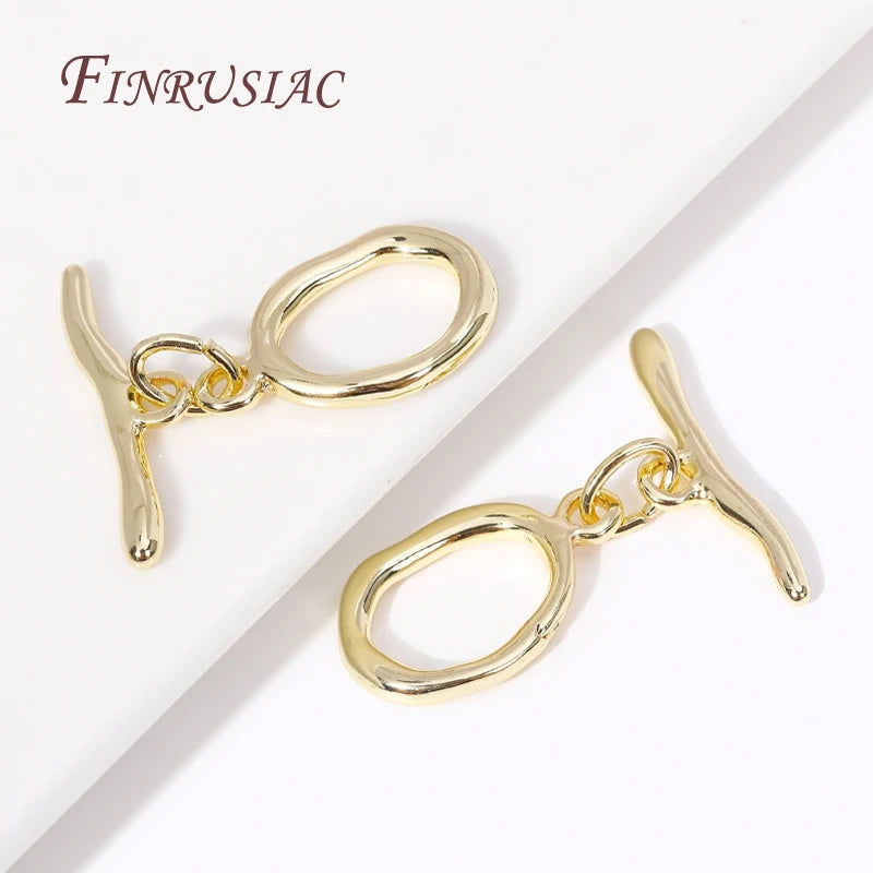 18K Gold Plated OT Toggle Clasps – DIY Bracelet & Necklace Jewelry Toggle Clasp P3