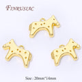 18K Gold Plated Brass Horse Charms 20x14mm – Jewelry Findings Jewelry Charm Finding P3 14K Real Gold Plated 2 pieces