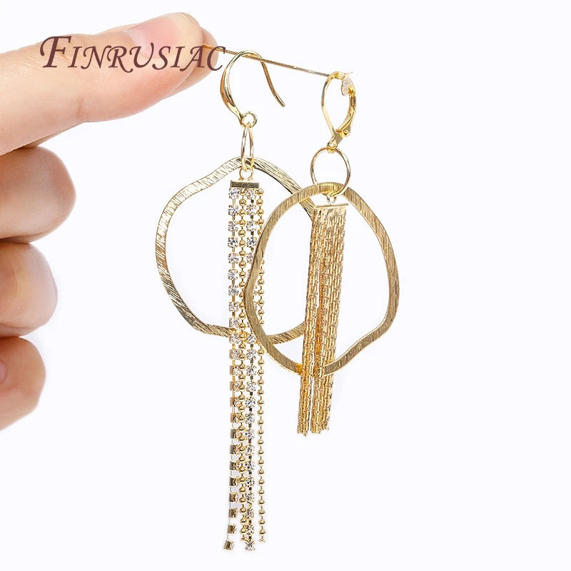 18K Gold Plated Brass Irregular Earring Findings for DIY Jewelry Earring Pendant Findings P3