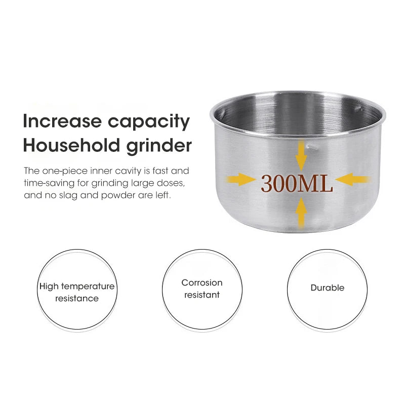 Donirt 300ml Mini Electric Grinder – Coffee, Spice & Grain Electric Blade Grinder P3
