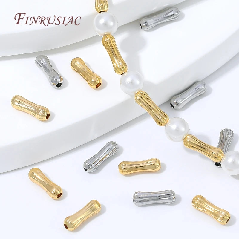 18K Gold Plated Bone Spacer Beads – DIY Jewelry Making Jewelry Spacer Beads P3