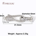 18K Gold Plated Zircon Connector Lock Clasp | DIY Jewelry Jewelry Clasp Finding P3 Rhodium Plated 3 Pieces