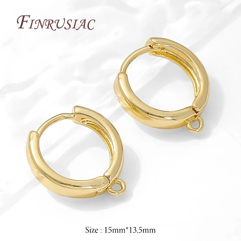 18K Gold Plated Earring Blanks & Clasps – DIY Jewelry Findings Earring Jewelry Findings P3 18k Gold Plated 4 pairs