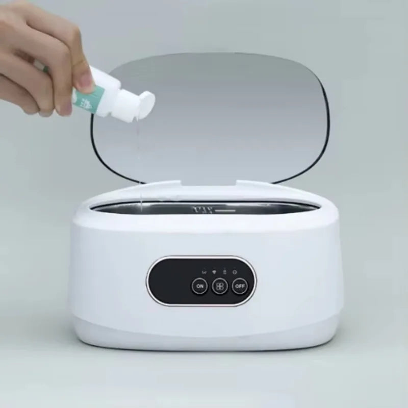 Ultrasonic Cleaner 0.66L Stainless Steel 46kHz Digital Timer Ultrasonic Cleaner P3