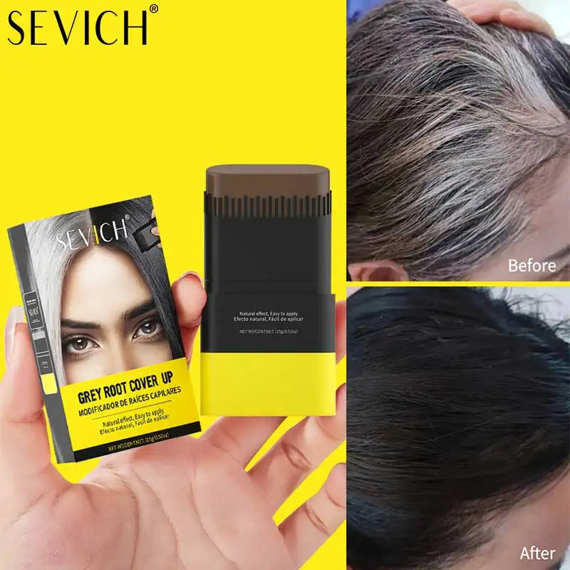 SEVICH Hair Color Stick | Instant Gray Coverage, Waterproof Hair Color Stick P3