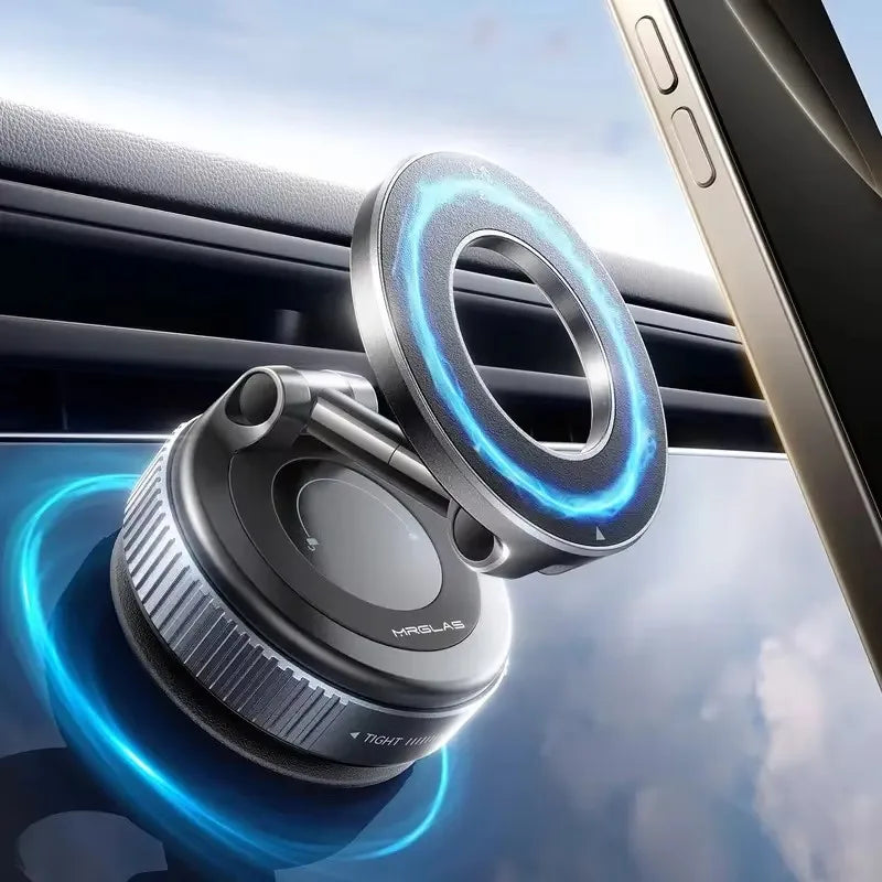 Magnetic Car Phone Holder | 360° Rotation & Vacuum Suction Car Phone Mount P3
