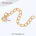 18K Gold Plated CZ Charm Chain Extender – Necklace & Bracelet Jewelry Chain Extender P3 18K Gold Plated 10 pcs