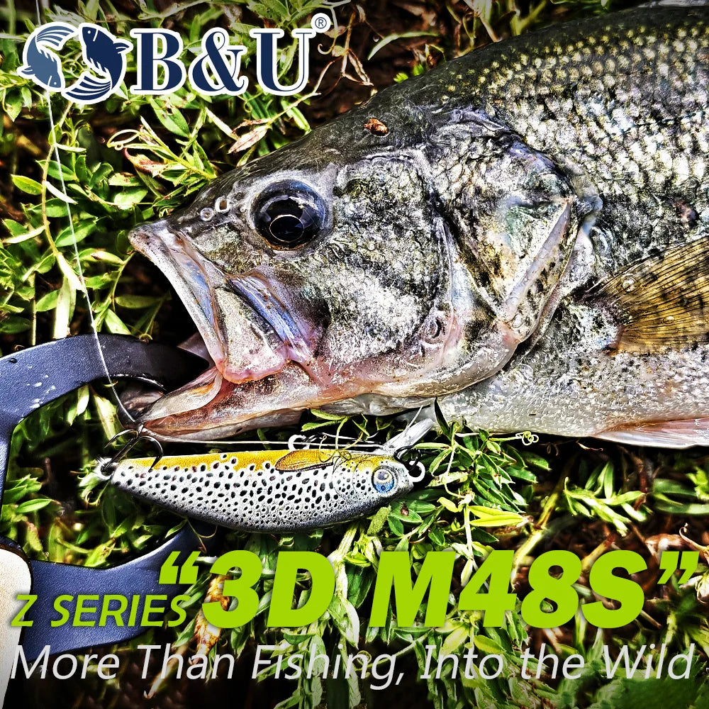 B&U Trout Sinking Minnow Lure Set – Jerkbait Crankbait 3/4pc Fishing Lure Set P3