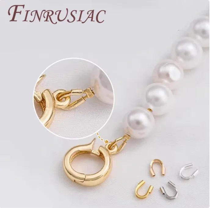 14K Gold Plated Wire Protectors U-Shape Loops | Jewelry Making Jewelry Findings P3