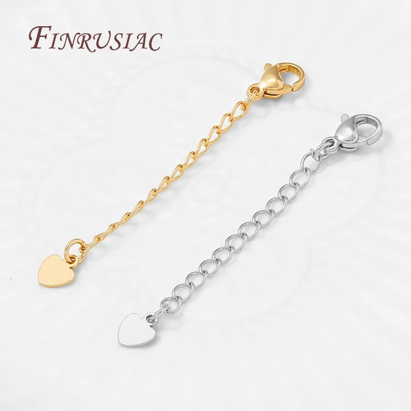 18K Gold Plated Brass Extension Chain with Clasp | DIY Jewelry Jewelry Finding P3
