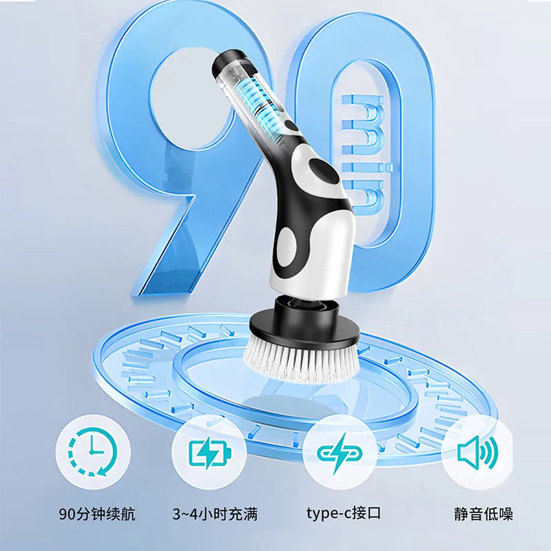 Multi-Function Electric Cleaning Brush | Wireless Telescopic Mop Electric Cleaning Brush P3