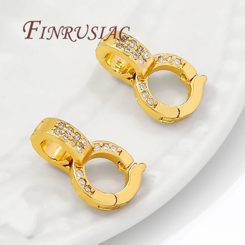 18K Gold Plated Necklace Bail Clasp – DIY Pendant Connector Jewelry Bail Clasp P3