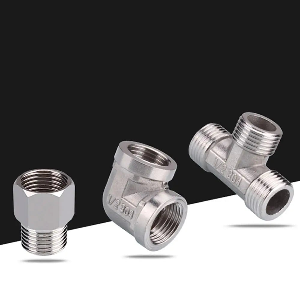 BSP Stainless Steel Elbow Tee Reducing Pipe Fitting Adapter Pipe Fitting Adapter P3