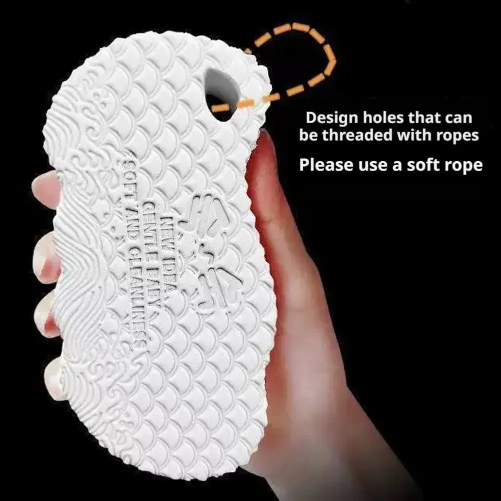 3D Soft Cuboid Exfoliating Shower Sponge – All Skin Types Exfoliating Bath Sponge P3