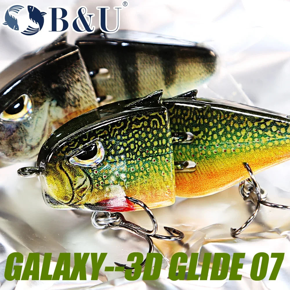 B&U 55mm Slow Sinking Jerkbait – Pike Bass Trout Swimbait Jerkbait Fishing Lure P3